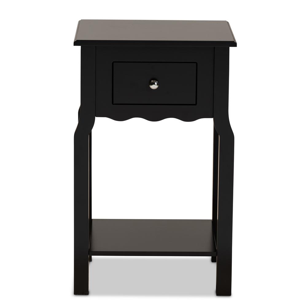 Black And Silver Nightstands Bedroom Furniture The Home Depot