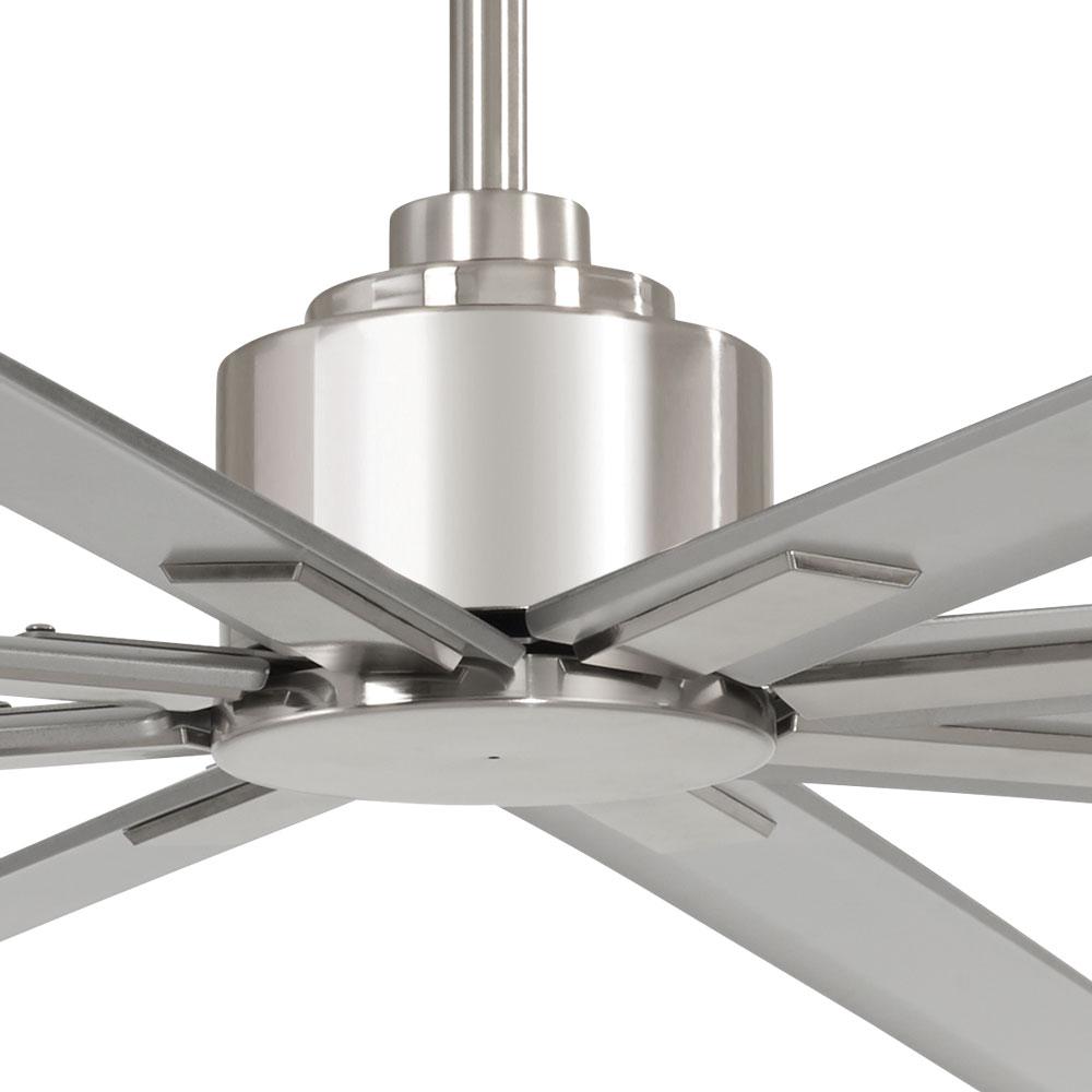 Minka Aire Xtreme H2o 84 In Indoor Outdoor Brushed Nickel Wet Ceiling Fan With Remote Control F896 84 Bnw The Home Depot