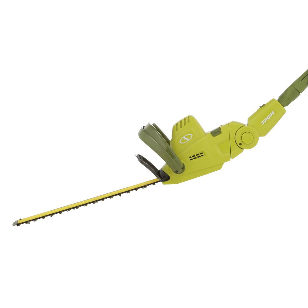 electric hedge trimmer with extension pole