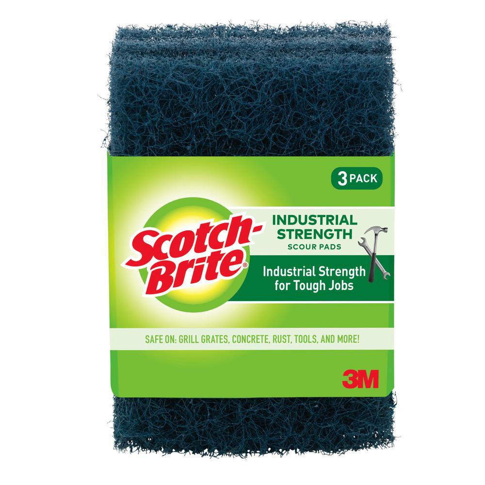Scotch-Brite Stainless Steel Scouring Pad 12 Total Pads.. 4-Pack