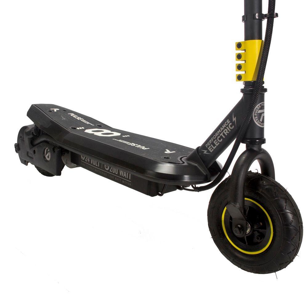 Sonic XL Electric Scooter Kids Toy Scooters Black Yellow Chain Driven