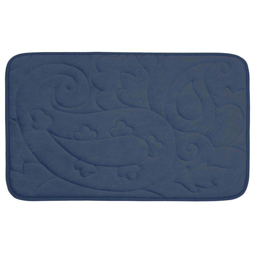 Grecian Plum 20 in. x 34 in. Memory Foam Bath MatYMB004243 The Home Depot