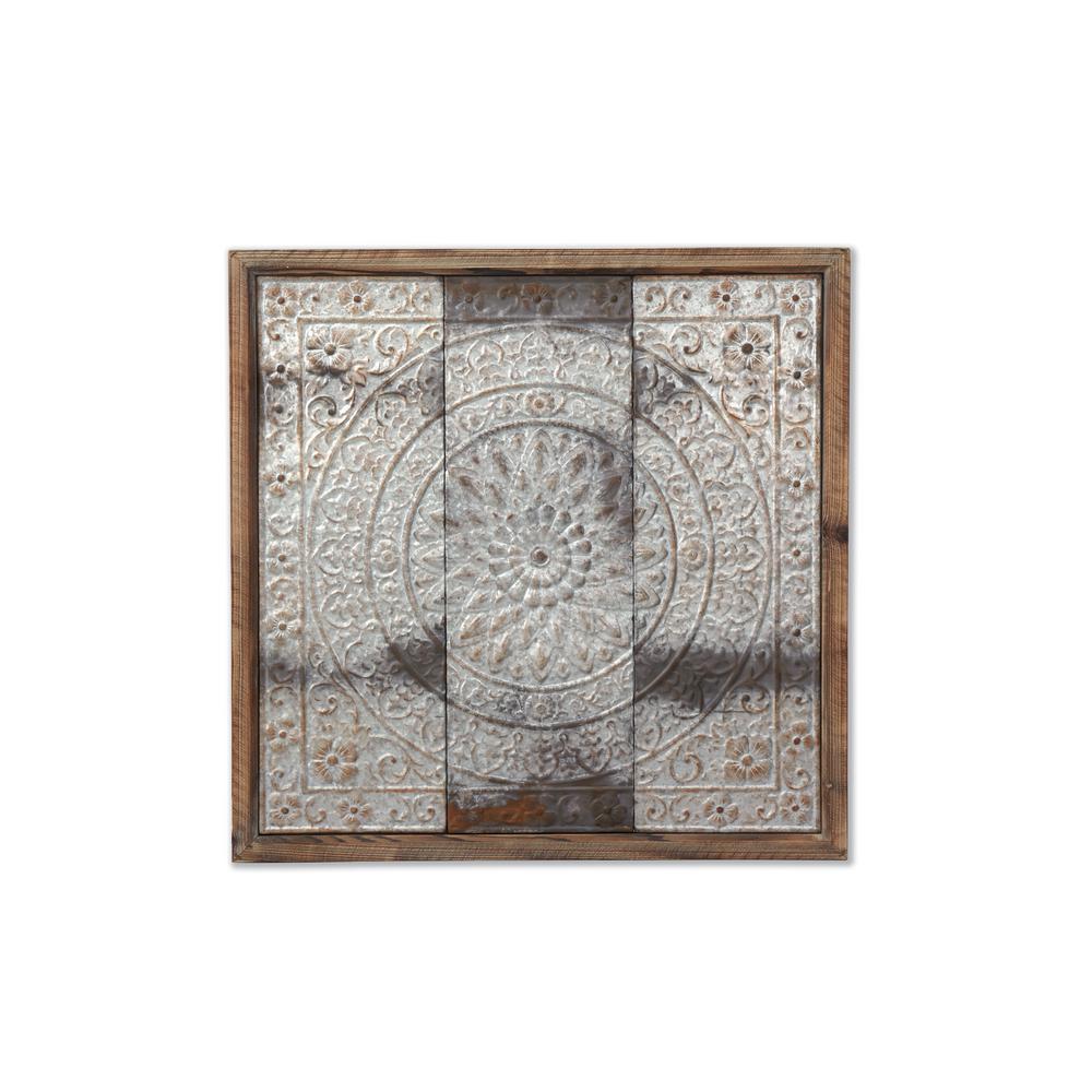  Home  Decorators Collection Amaryllis Wood and Metal  Wall  