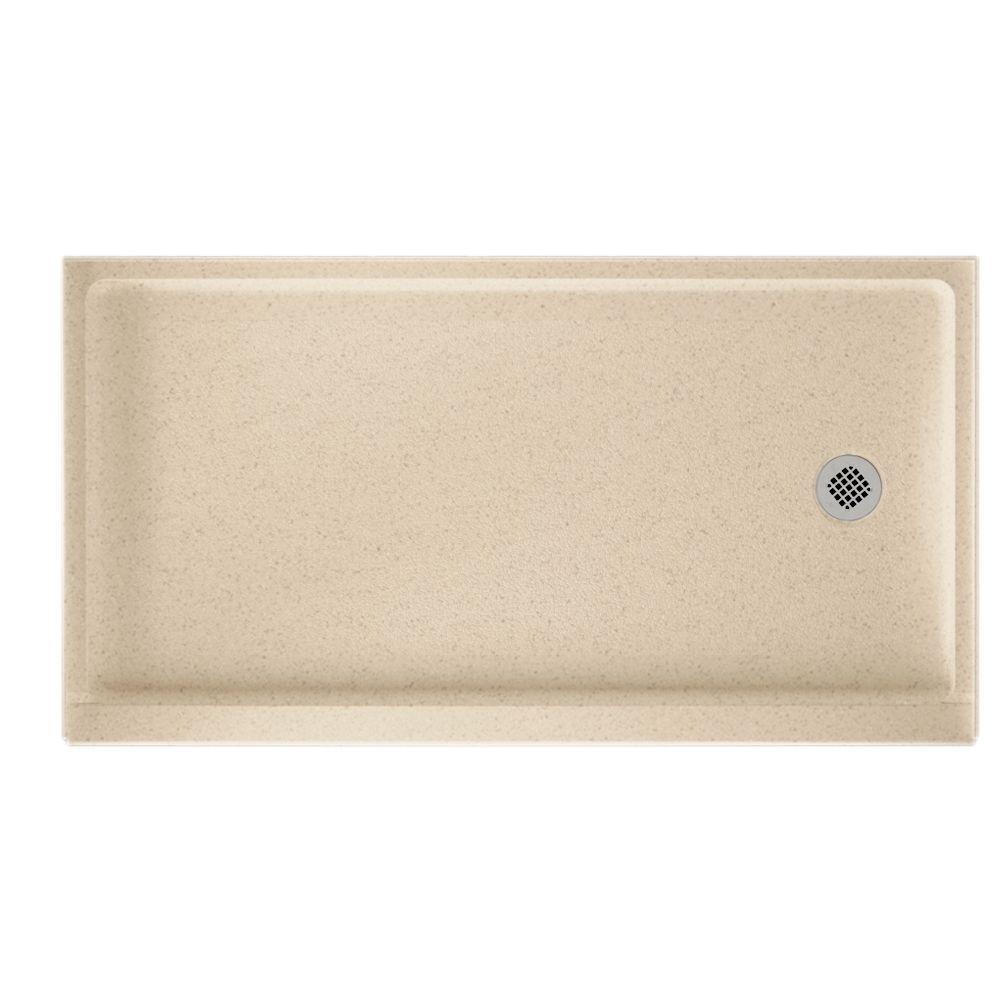 Swan 32 in. x 60 in. SolidSurface Single Threshold Retrofit Right