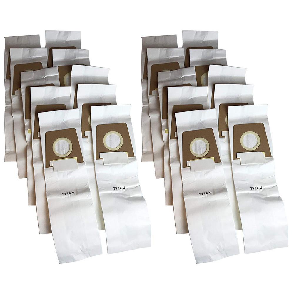 Dirt Devil Style U Bags Replacement For Part 3920750001 Dirt Devil Style U Bags Replacement For Part 3920750001 300027064 20 Pack