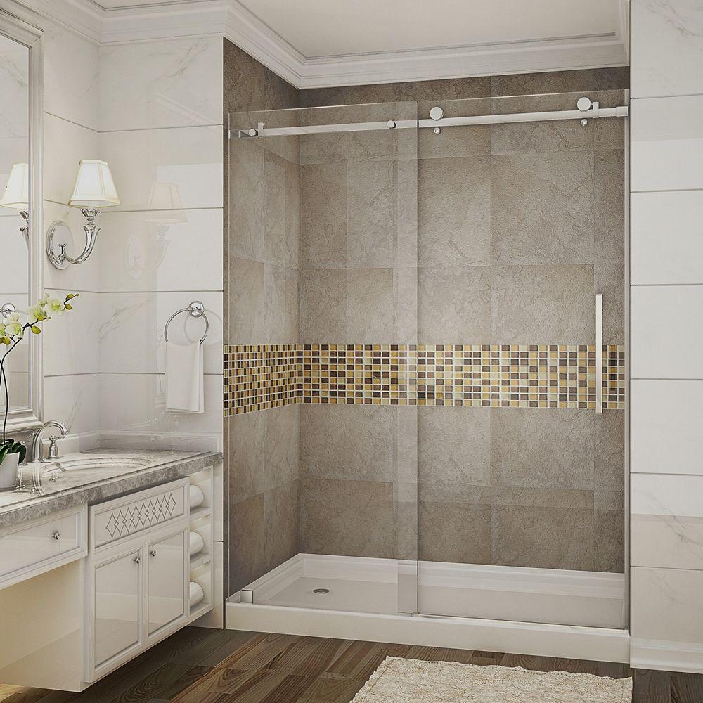 Stainless Steel Shower Stalls Kits Showers The Home Depot Moe