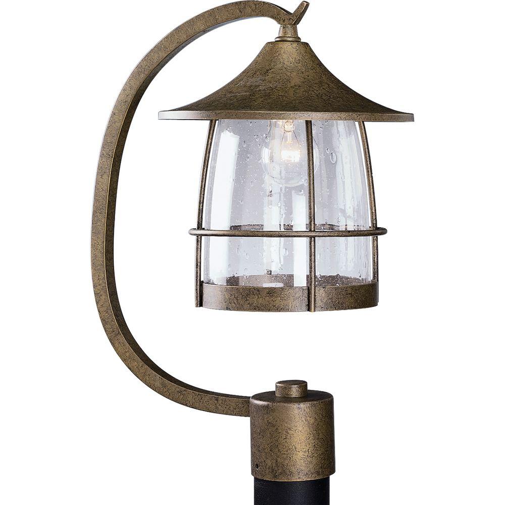 Progress Lighting Prairie Collection Outdoor Burnished Chestnut Post Lantern Progress Lighting Prairie Collection Outdoor Burnished Chestnut Post Lantern