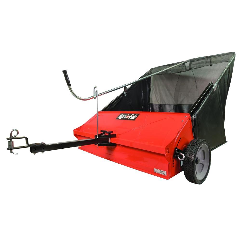AgriFab 44 in. 25 cu. ft. TowBehind Lawn Sweeper450492 The Home Depot