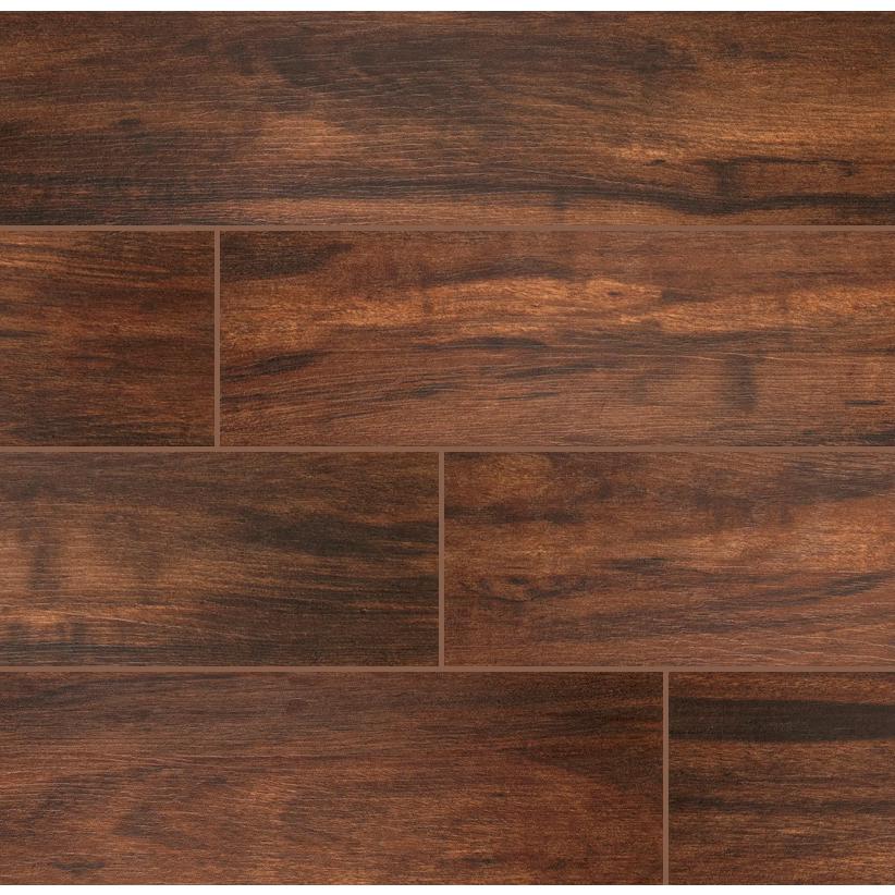 Msi Botanica Teak 6 In X 24 In Matte Porcelain Floor And Wall Tile 10 Sq Ft Case Nbottek6x24 The Home Depot