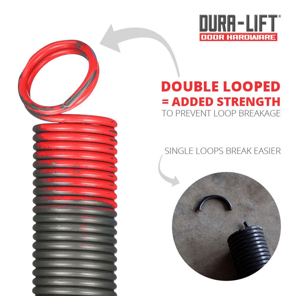 Dura Lift 150 Lb Heavy Duty Extension Garage Door Spring 2 Pack Dler150 The Home Depot - Garage Door Opener Springs Home Depot