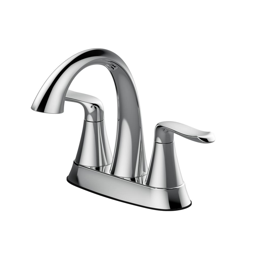 JACUZZI PICCOLO 4 in. Centerset 2Handle Bathroom Faucet with Drain
