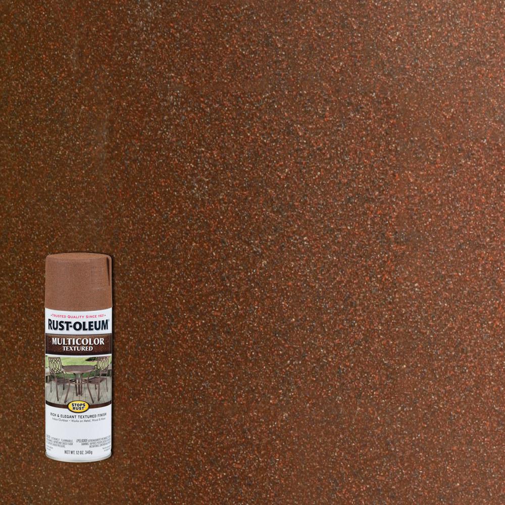 Rust-Oleum Stops Rust 12 oz. MultiColor Textured Rustic Umber ...