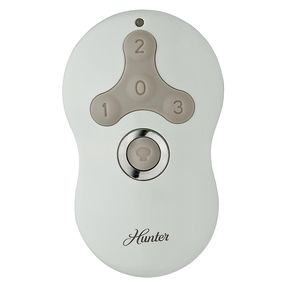 Hunter Indoor Universal White Handheld Remote Control 99122 The Universal White Handheld Remote Control