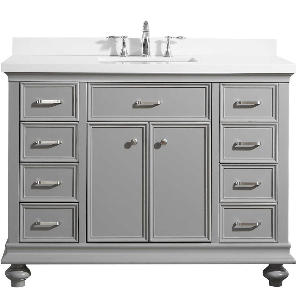 Quartz Coastal 48 Inch Vanities Bathroom