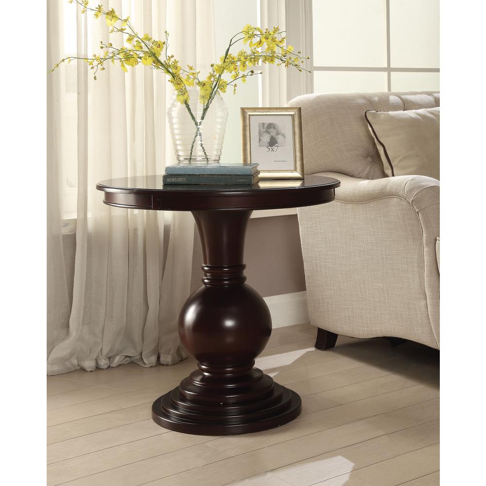 Venetian Worldwide Alyx Espresso Accent Table Va 82816 The Home Depot