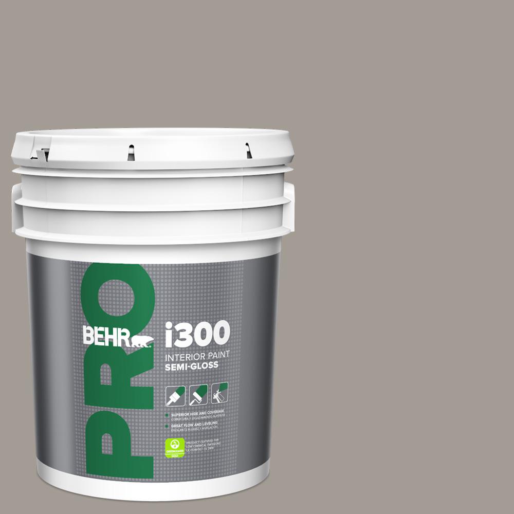 BEHR PRO 5 gal. PPU1815 Fashion Gray SemiGloss Interior