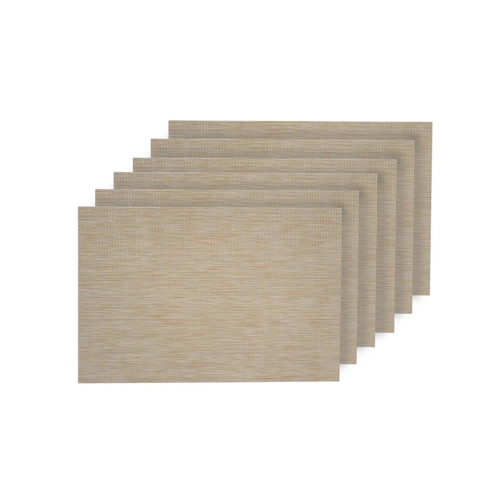 Harman Metallic Dust PVC Faux Leather Placemat 13 X 18 Silver