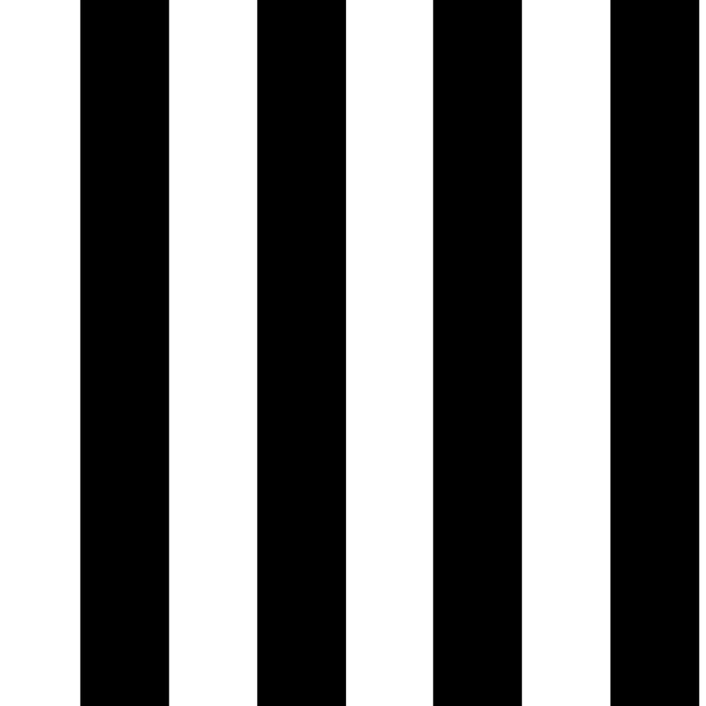 Graham & Brown Monochrome Stripe Black/White Paper Strippable 