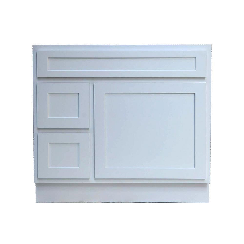 Vanity Art 36 In W X 21 In D X 32 5 In H 2 Left Drawers Bath