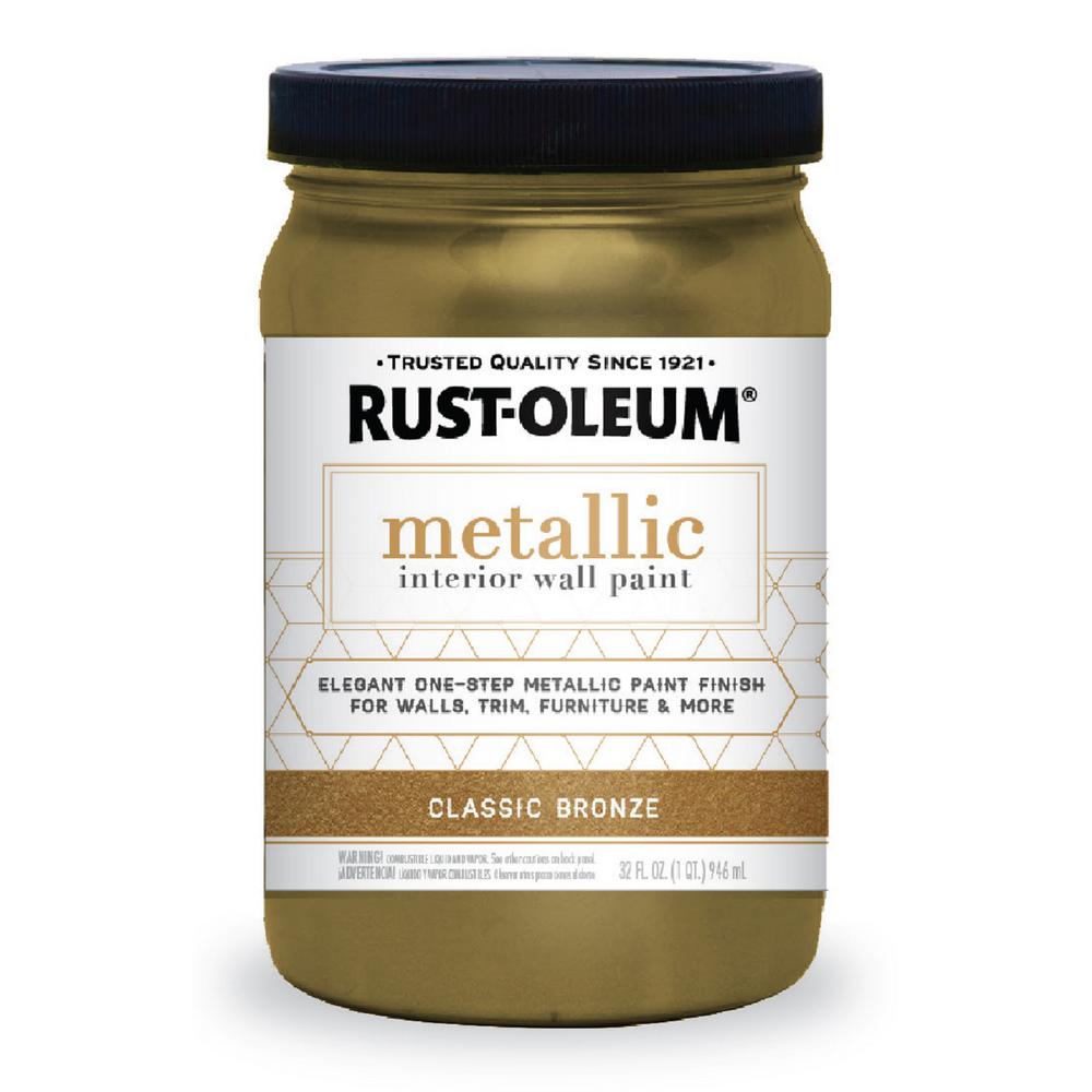 Rust-Oleum Specialty 1 qt. Classic Bronze Metallic Interior Paint (2 ...