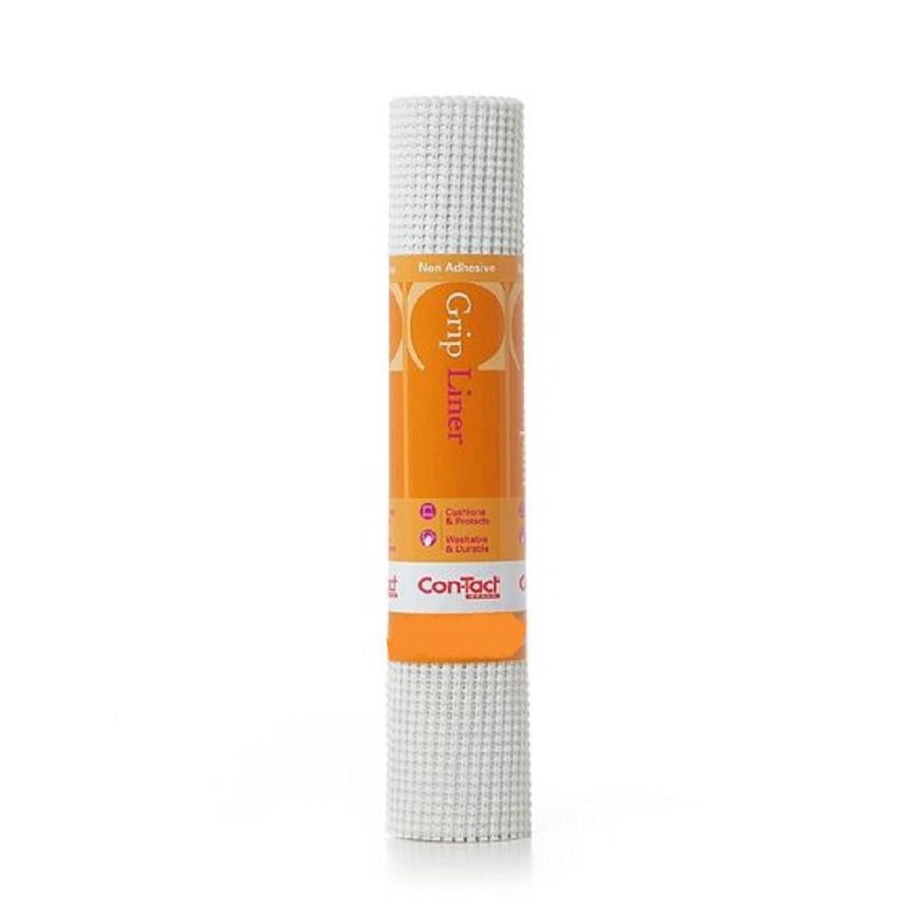Con-Tact Grip Liner 20 inch x 5 ft. Solid White Non-Adhesive Grip Drawer and... by Con-Tact