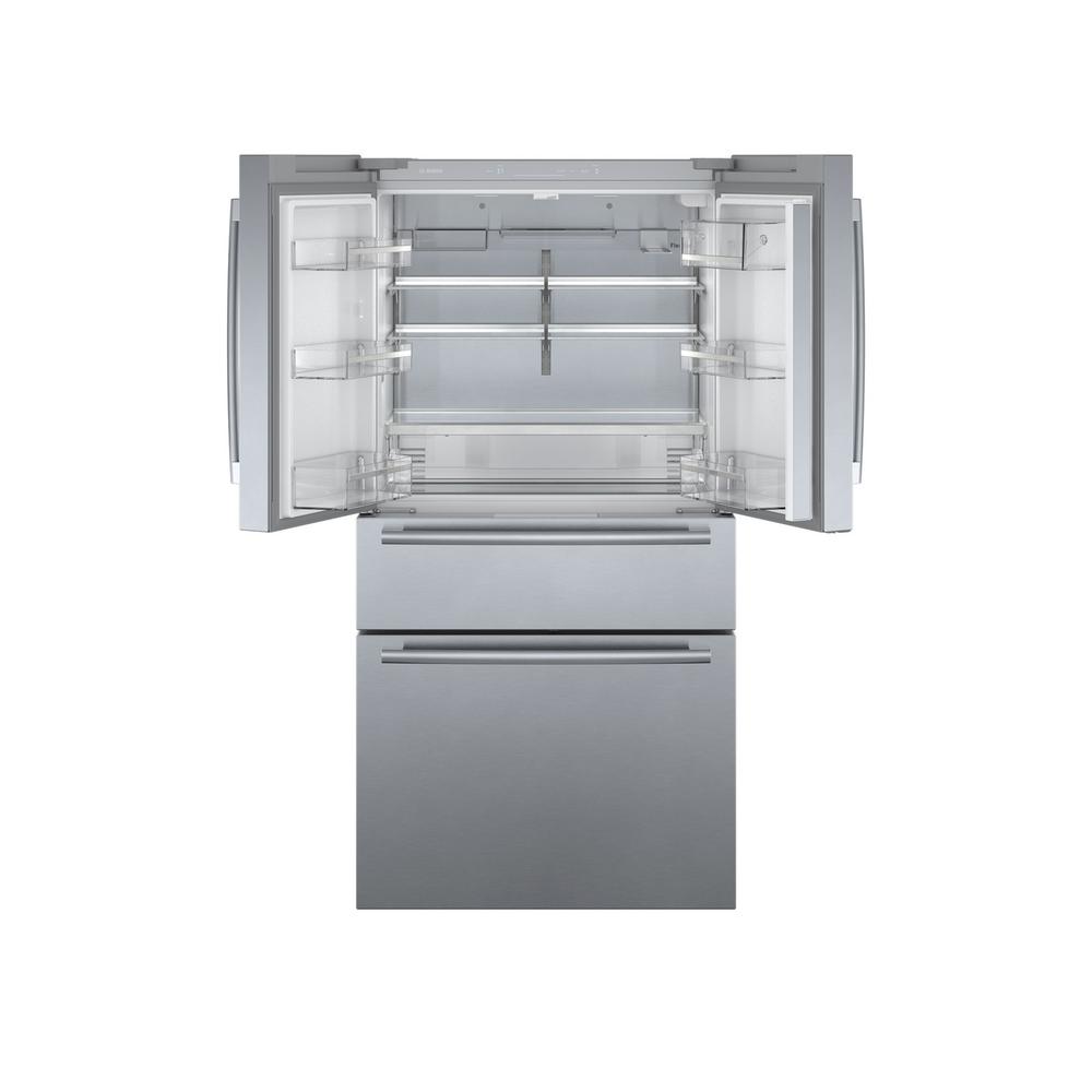 Bosch 800 Series 36 In 21 Cu Ft French 4 Door Refrigerator In