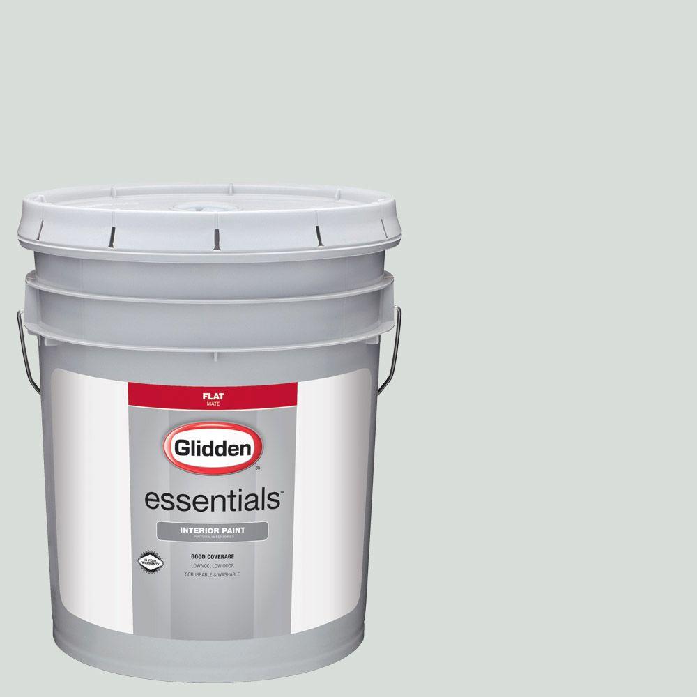 Glidden Essentials 5 Gal Hdgcn09 Husky Grey Flat Interior Paint Hdgcn09 Husky Grey Flat Interior Paint Hdgcn09e 05fn The Home Depot