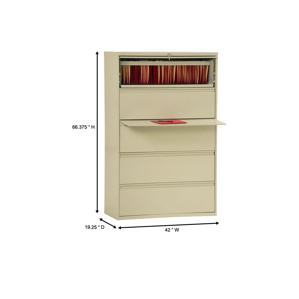 Sandusky 800 Series Putty File Cabinet Lf8f425 07 The Home Depot