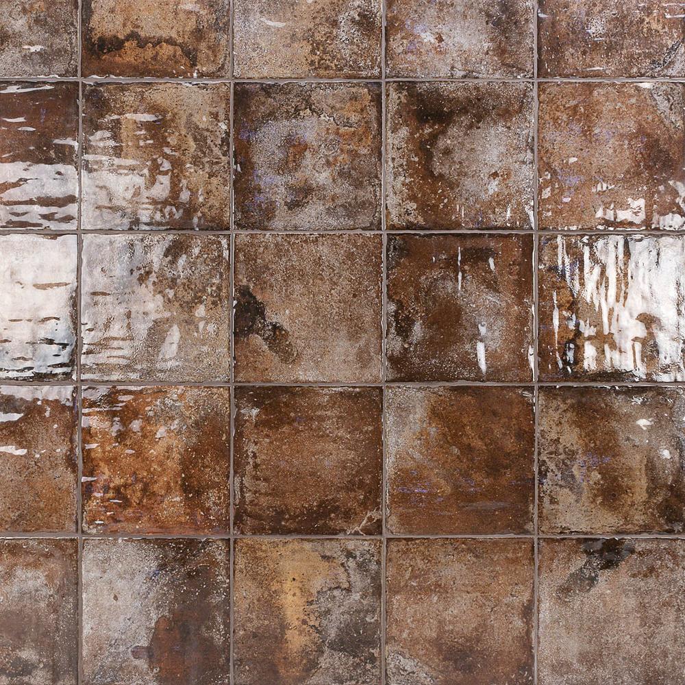 Ivy Hill Tile Angela Harris Dark Brown 8 in. x 8 in. x 9mm ...