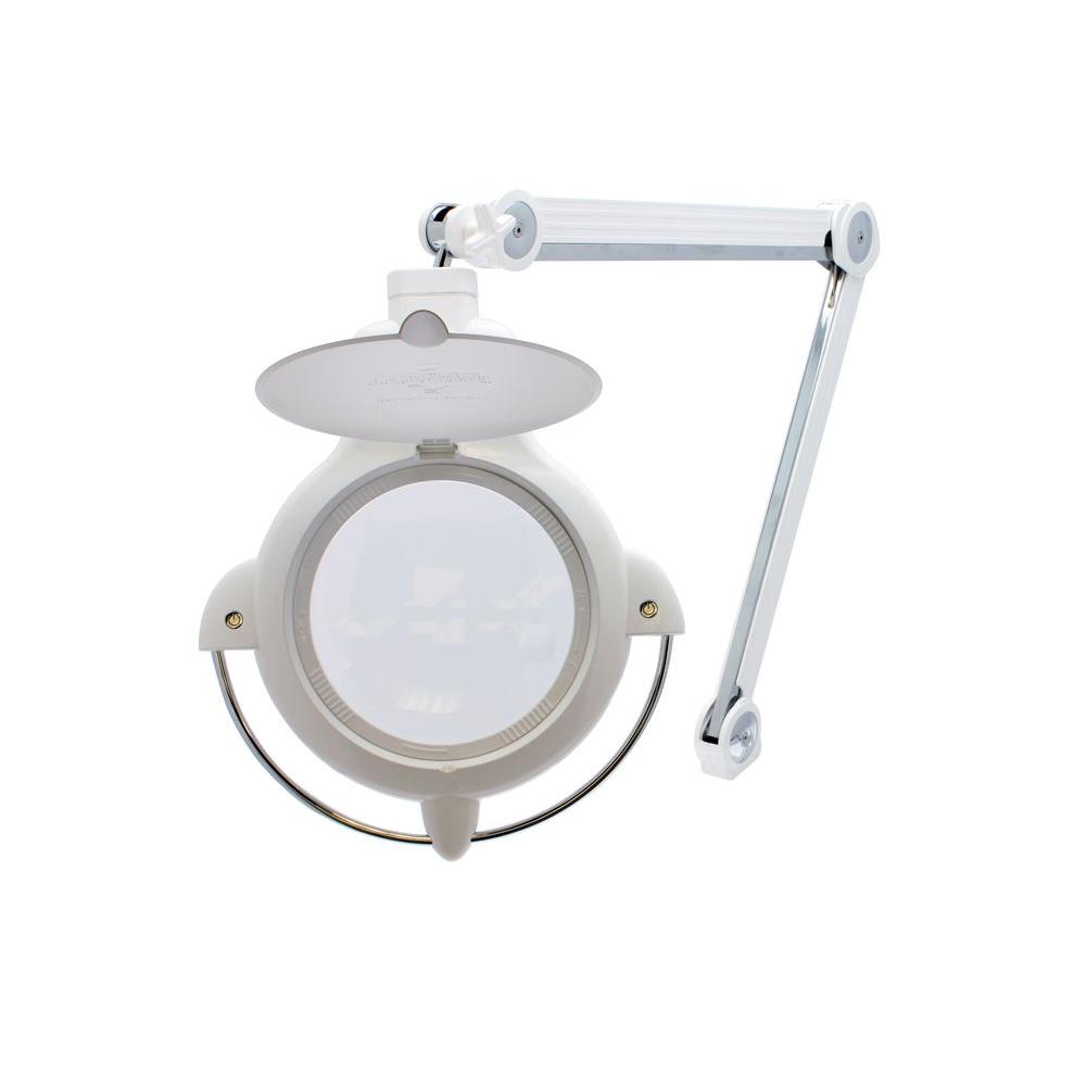 Led Pick Up Today Lamps Lighting The Home Depot Provue Led White Magnifying Lamp With Uv 3 Diopter Lens