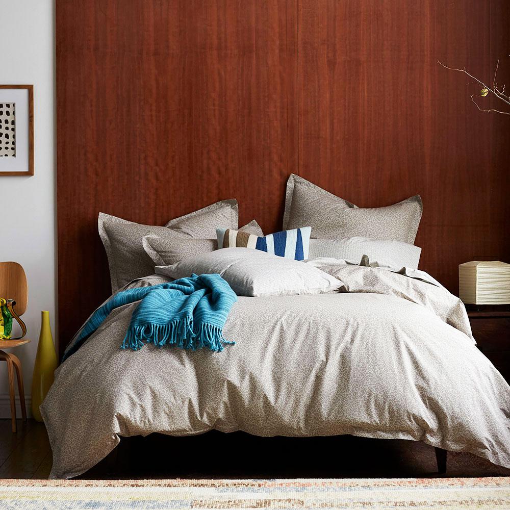 Cstudio Home By The Company Scribble Taupe Organic Twin Duvet Scribble Taupe Organic Twin Duvet Cover