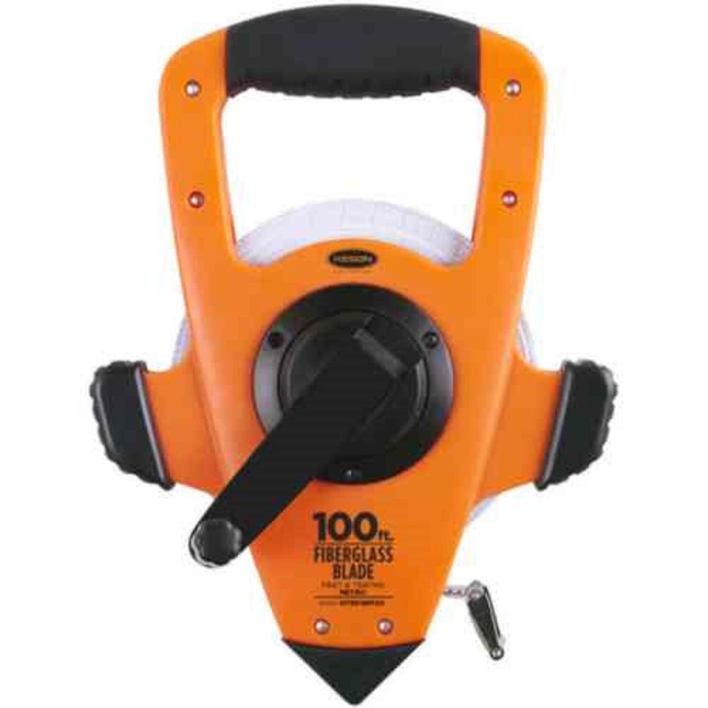 Keson Steel Open Reel Tape Measure 200 ft ABS Housing Speed Rewind Metal Gearing