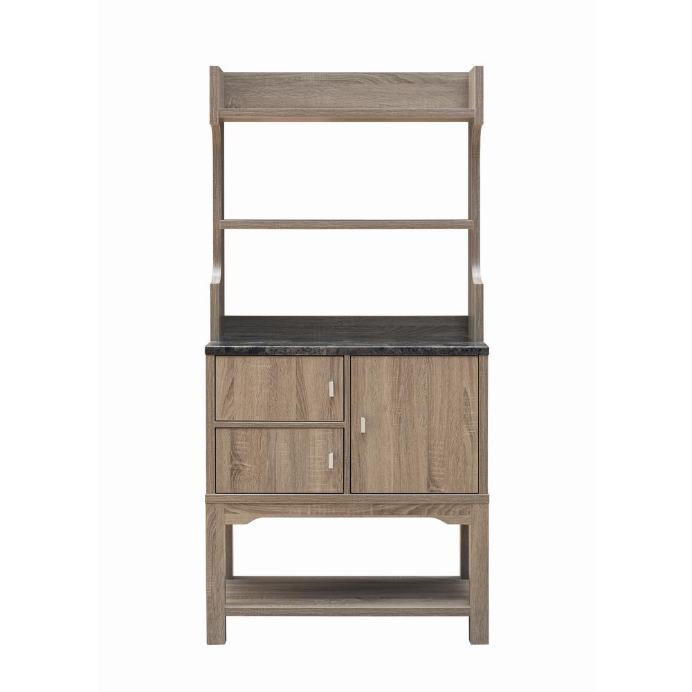 Furniture Of America Rubino Vintage Walnut Baker Rack With Double