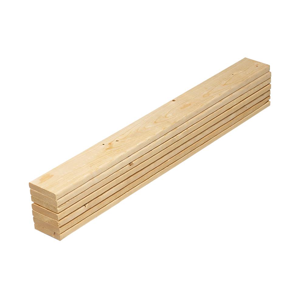 1 in. x 4 in. x 5 ft. Pine Queen Bed Slat Board (7 Pack) 231575 