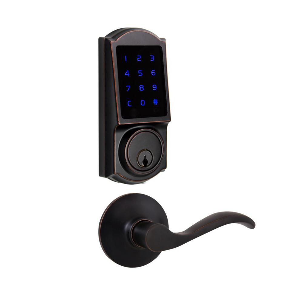 Defiant Castle Aged Bronze Touchscreen Electronic Deadbolt With