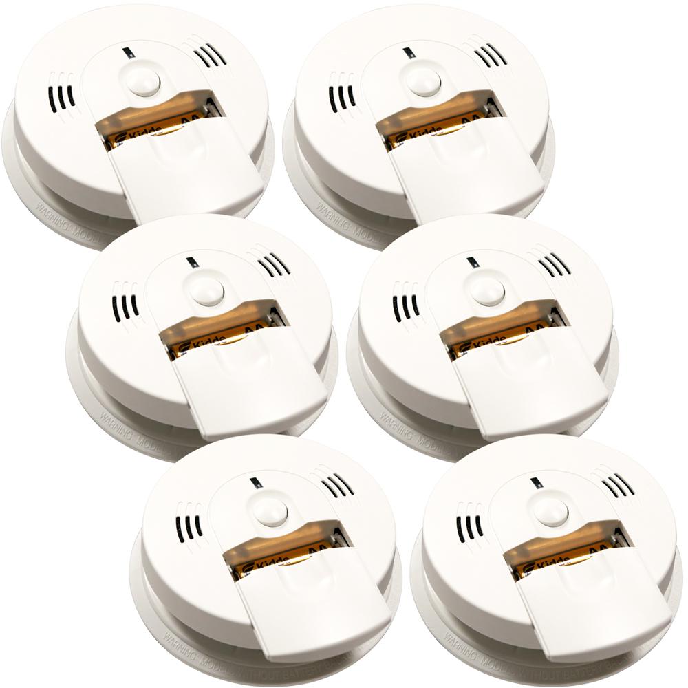 Kidde Battery Operated Combination Smoke and CO Alarm with Voice Alert (6-Pack) by Kidde