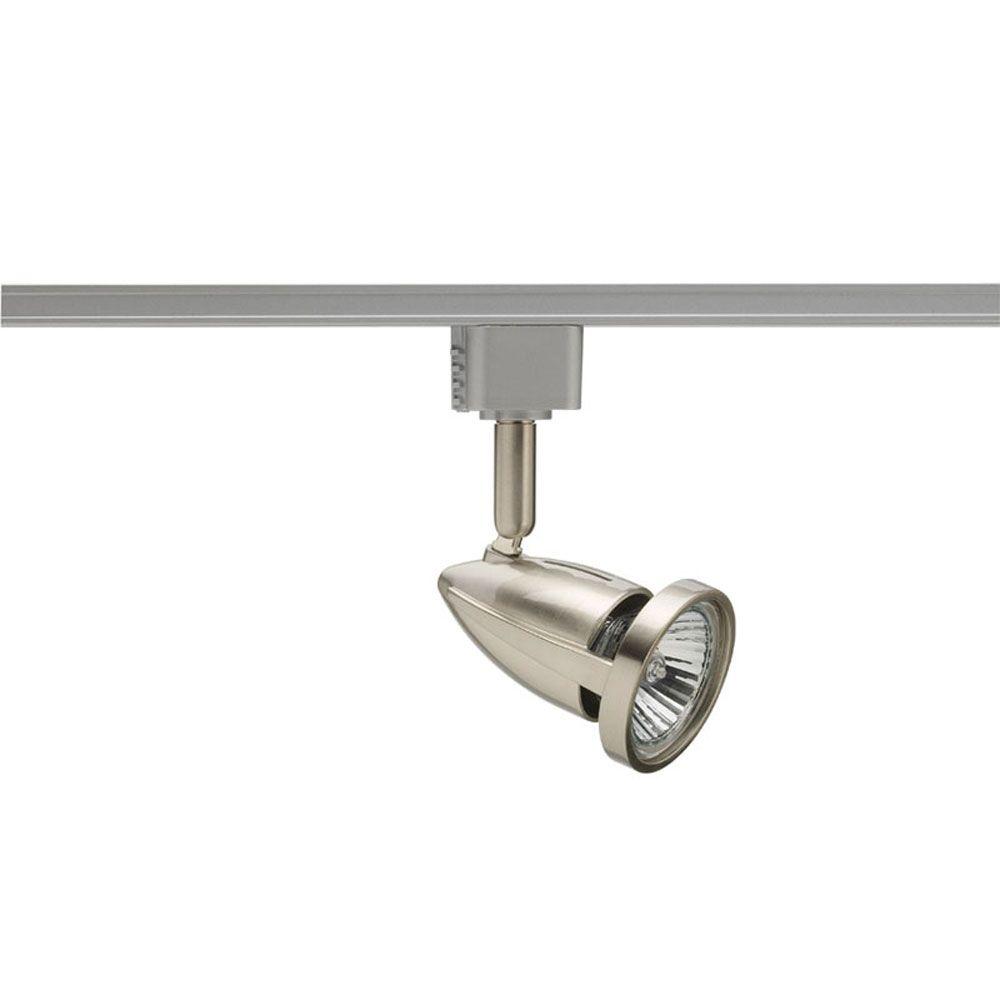 Satin Nickel Stepped Cylinder GU10 Track Head for Juno Track System
