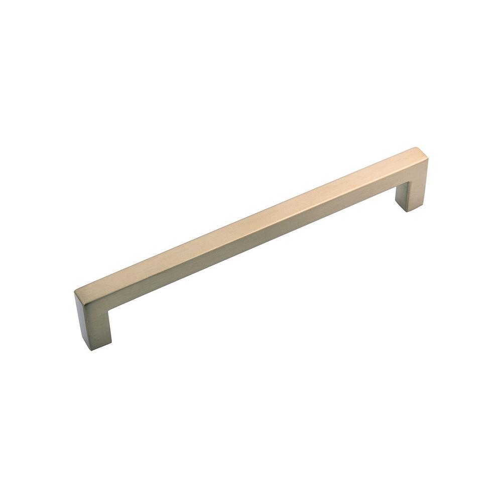 Gold 160 Drawer Pulls Cabinet Hardware The Home Depot 6 15 16 160 Mm Skylight Elusive Golden Nickel Cabinet Center