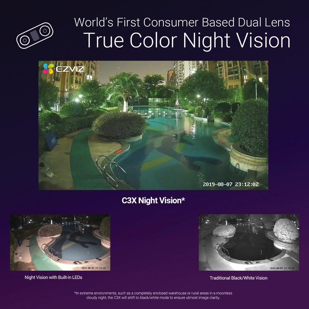 full color night vision security camera