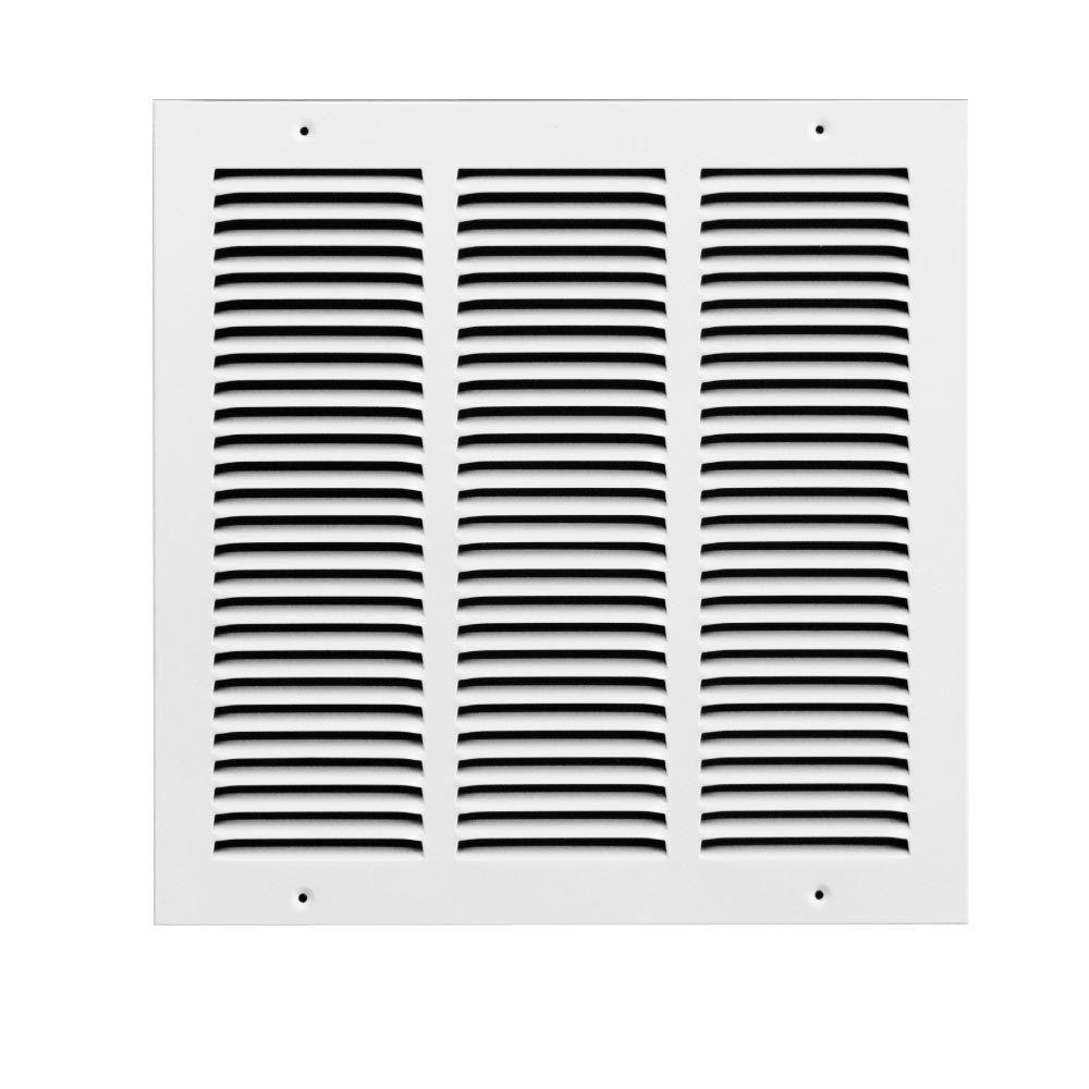 TruAire 24 in. x 16 in. White Return Air Filter Grille-H190 24X16 ...