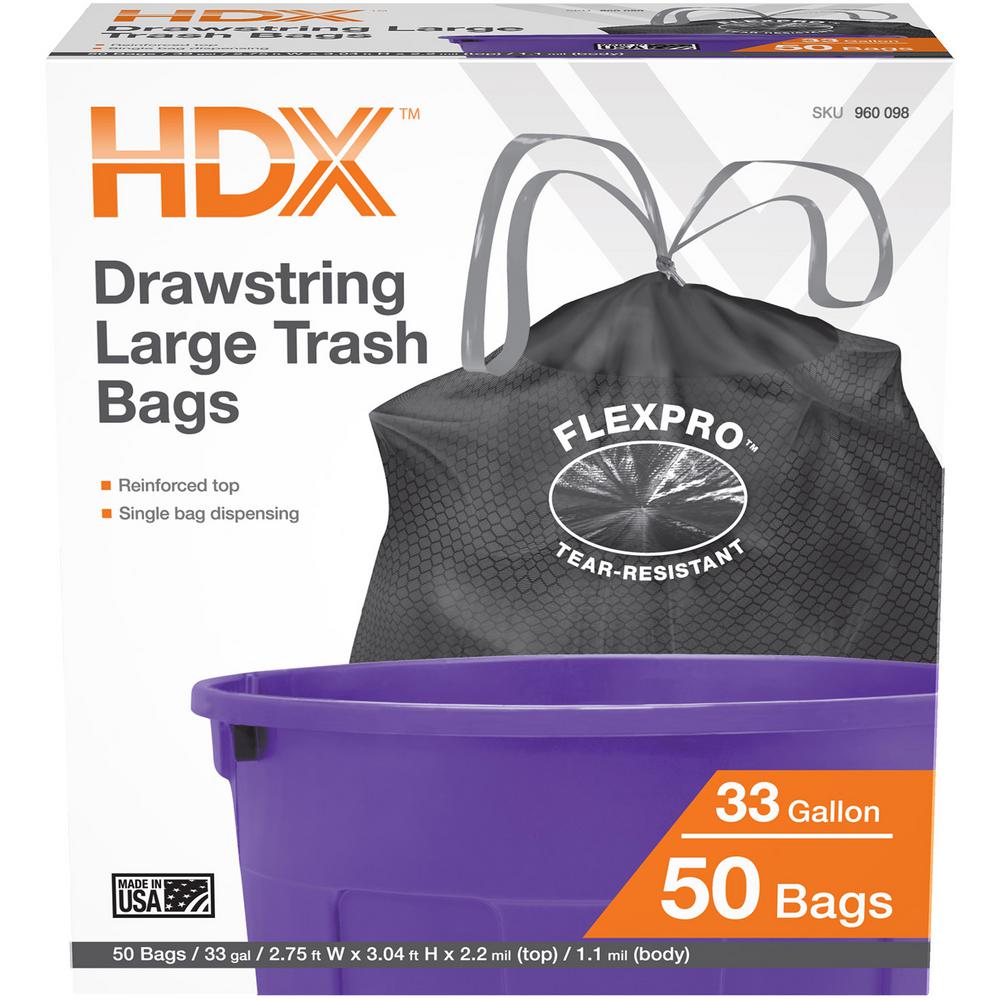 hdx garbage bags