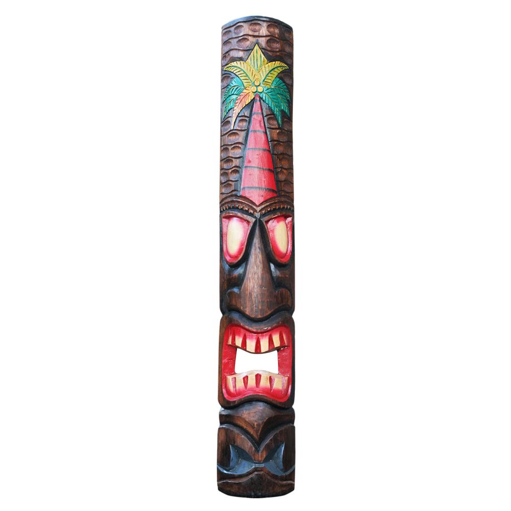 Backyard X Scapes 40 In Tiki Mask Hawaiian Palm For Garden