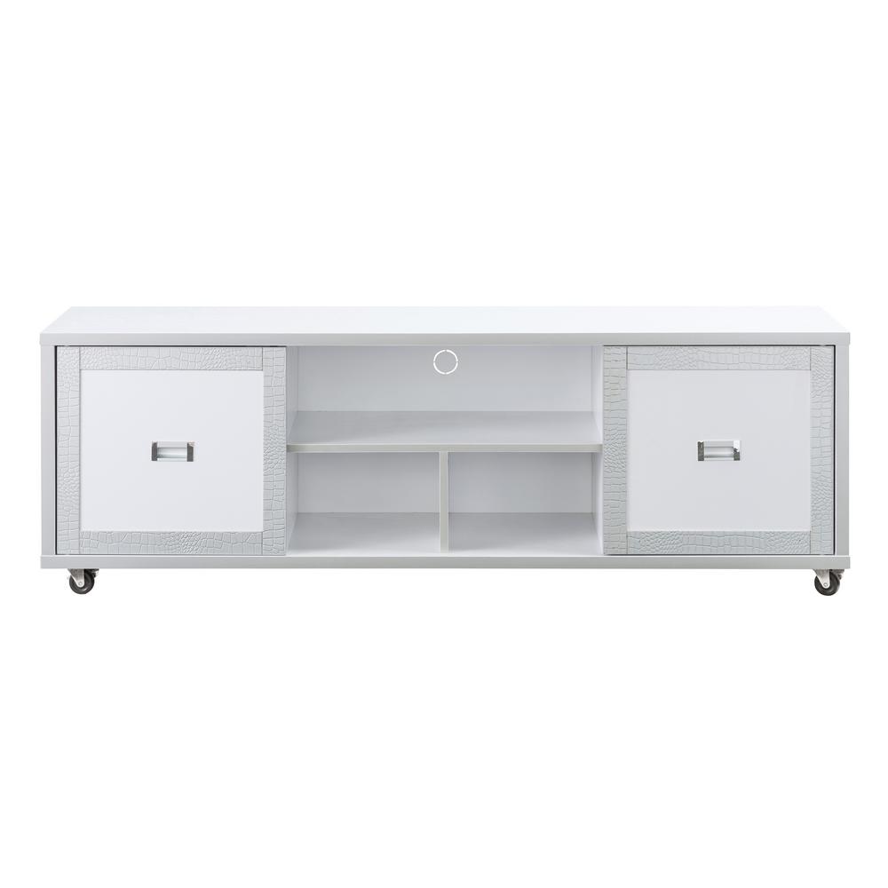 Furniture Of America Alphonse White Two Tone 60 In Tv Stand Idi Alphonse White Two Tone 60 In Tv Stand