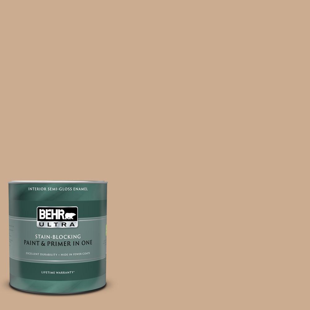 BEHR ULTRA 1 qt. N2503 Pottery Wheel SemiGloss Enamel Interior Paint
