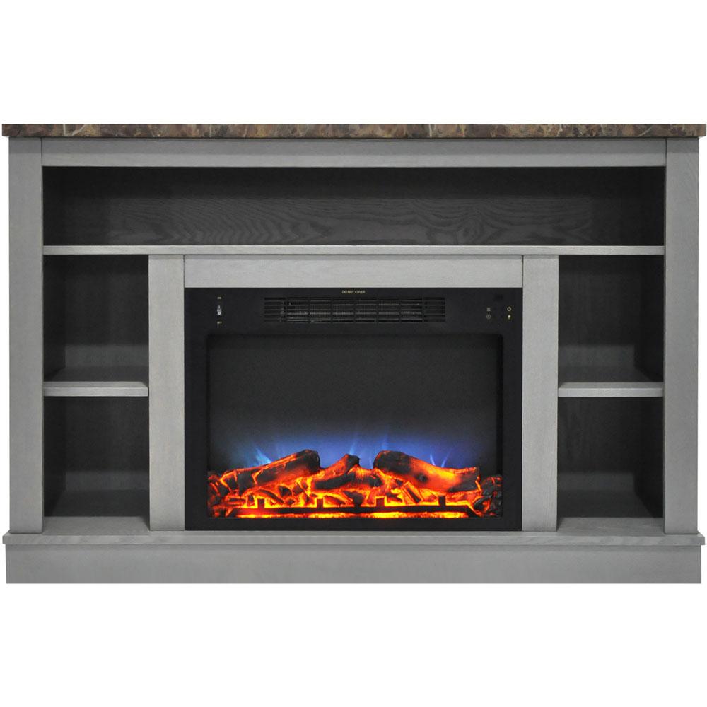 Hanover Decorative Fire Glass Rocks Freestanding Electric