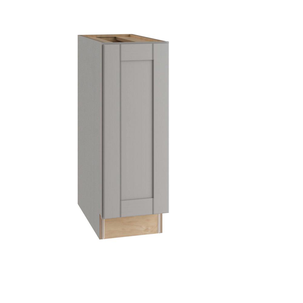ALL WOOD CABINETRY LLC Express Assembled 9 in. x 34.5 in. x 24 in. Base Full Height Cabinet in Veiled Gray was $222.84 now $133.7 (40.0% off)