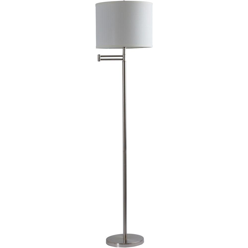 ORE International 59 in. 3 Legged White Floor Lamp31181IV The Home Depot