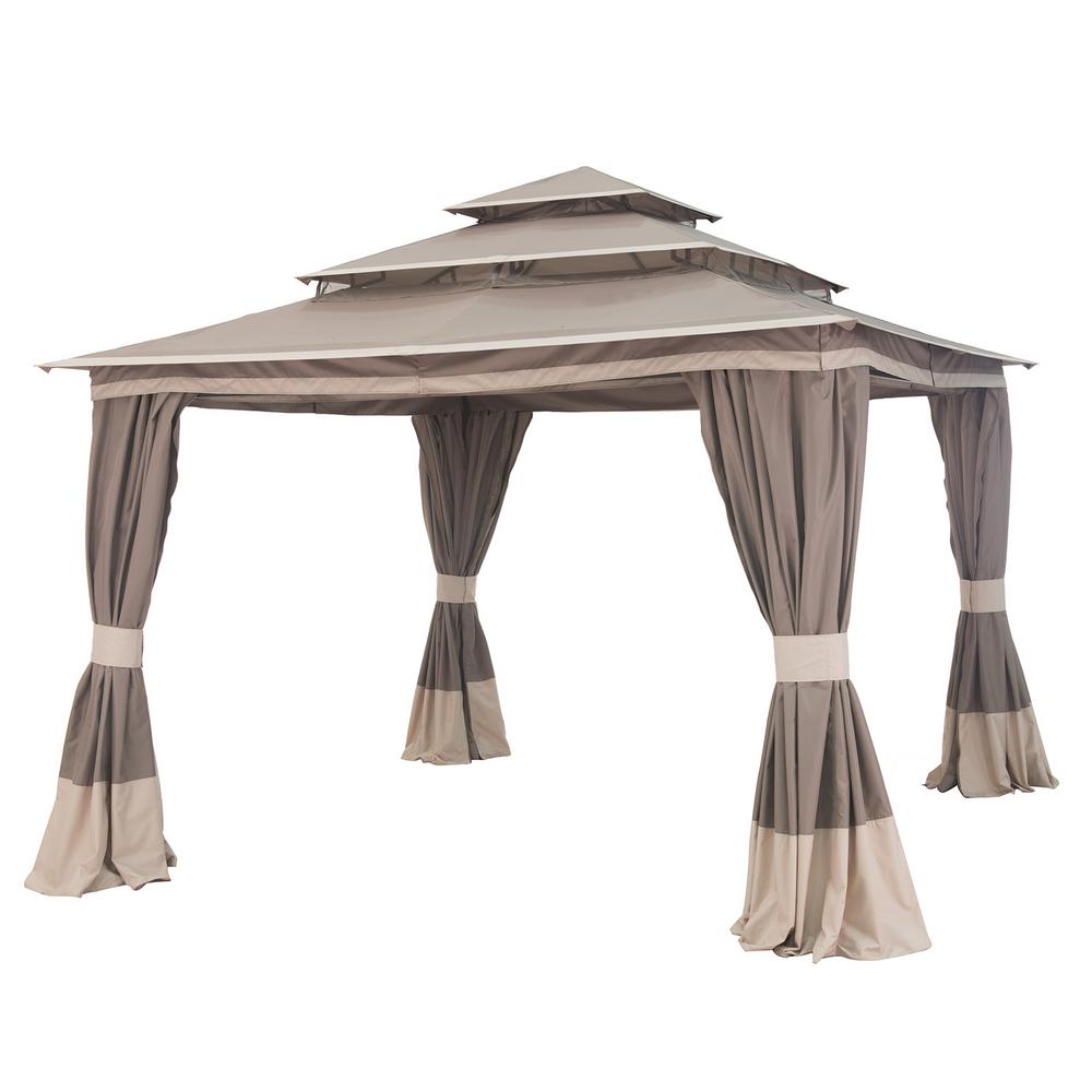 Hampton Bay 10 ft. x 10 ft. Cottleville Gazebo-GFS00744A - The Home Depot