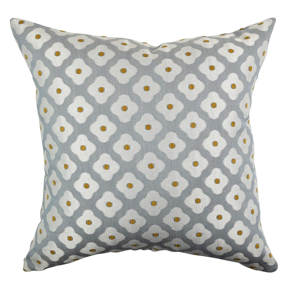 Vesper Lane Modern Fl Throw Pillow Fl04gyz18i The Home Depot Vesper Lane Modern Fl Throw Pillow