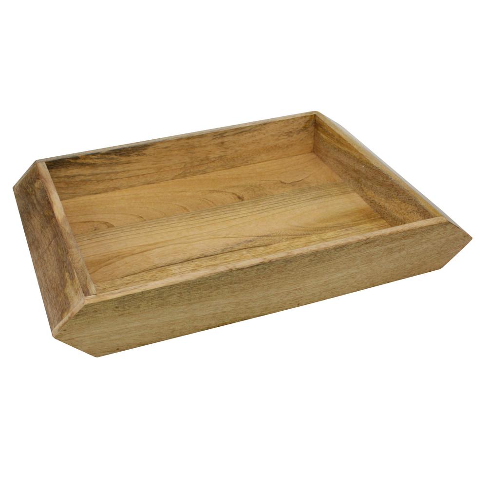 square wooden tray